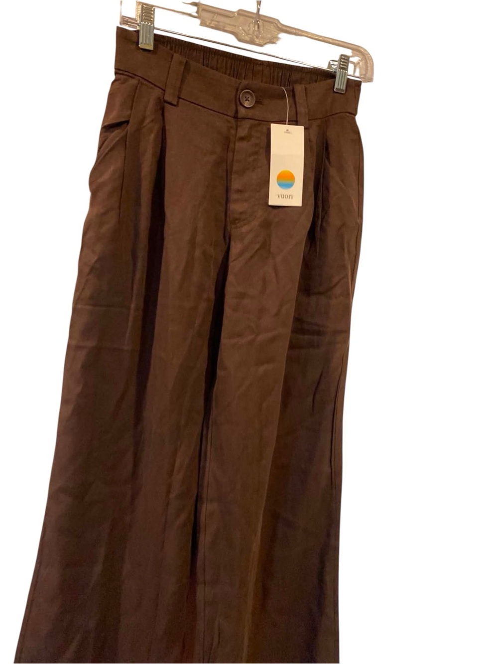 NWT Vuori Trestles Twill Wideleg FRENCH ROAST Size XS - Picture 2 of 6